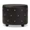 Baxton Studio Davina Hollywood 2-drawer Black Faux Leather Upholstered Nightstand 122-6756 - alternate 2